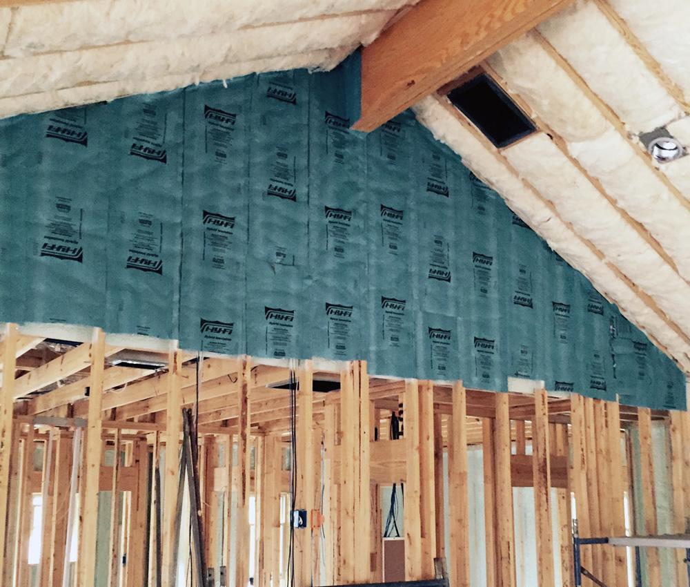 Attic insulation installed on Kazcar Residence