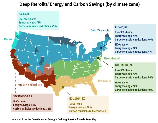 Deep Energy Retrofits Savings Energy Map