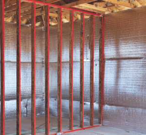 Reflective insulation in construction